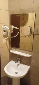 阿尔卡吉ريف الخرج 2 للشقق الفندقية的一间带水槽和镜子的浴室