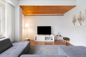 波尔图Apartment Boutique Santa Catarina 2的带沙发和平面电视的客厅