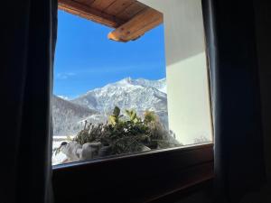 巴多尼奇亚La Maison - Il Riparo del Cervo的山景窗户