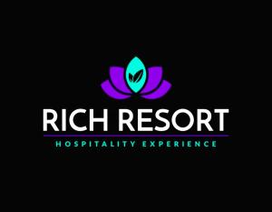 阿努拉德普勒Rich Resort & Restaurant的正确反应医院设施的标志