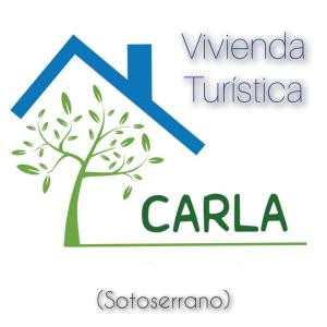 SotoserranoCasa Carla的房屋和树的标志