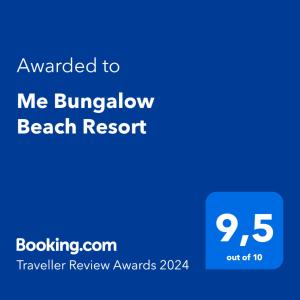 潘切Me Bungalow Beach Resort的一张我 ⁇ 的海滩度假短信的屏幕照