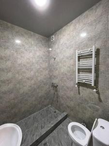祖格迪迪Hotel Lumi的一间带卫生间和水槽的浴室