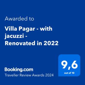 波弗加纳Villa Pagar - with jacuzzi - Renovated in 2022的给别墅帕拉兹的手机的截图