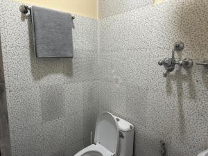 加德满都Kankali Viewpoint Resort Pvt Ltd的一间带卫生间和淋浴的浴室