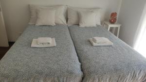 洛迦诺Bell orizzonte的床上有两条毛巾