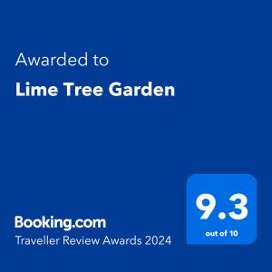 特威克纳姆Lime Tree Garden的连线树园的屏蔽,把文字标在连线树园