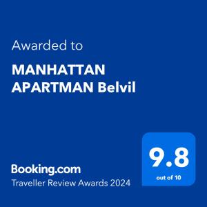 贝尔格莱德MANHATTAN APARTMAN Belvil的给曼哈顿的统一耶路撒冷的文本的电话的屏幕照