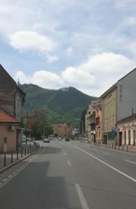 布拉索夫SIAN Sanctuary Villa的山城里一条空的街道