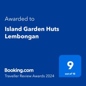 蓝梦岛Island Garden Huts Lembongan的岛上花园的网页