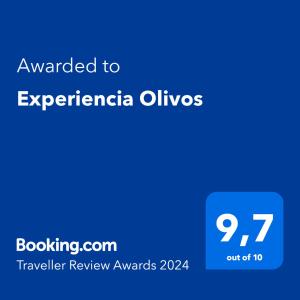 Experiencia Olivos的证书、奖牌、标识或其他文件
