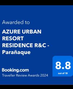 马尼拉AZURE URBAN RESORT RESIDENCE R&C - Parañaque的蔚蓝的伊朗度假胜地复原力rccarma网页的截图