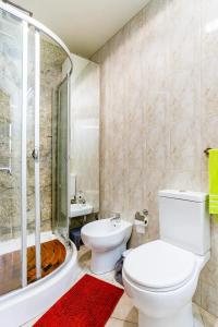 波尔图House CONTU1000的浴室配有卫生间、淋浴和盥洗盆。