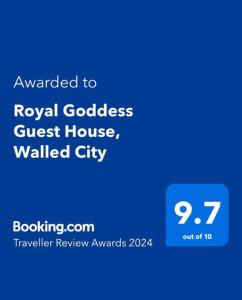 Royal Goddess Guest House, Walled City的证书、奖牌、标识或其他文件