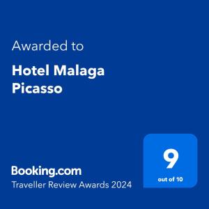 马拉加马拉加毕加索酒店的酒店Malaza pissos网页的截图
