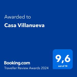 门多萨Casa Villanueva的给csa villivanova的文本的手机截图