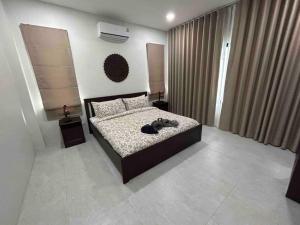 高兰Private poolvilla Koh Lanta的卧室配有一张床