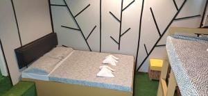 邦劳Ecostay Panglao Resort Hotel的一间设有床铺和毛巾的房间