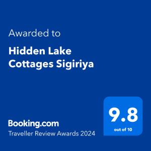 锡吉里亚Hidden Lake Cottages Sigiriya的隐藏的湖咖啡提尔瓦尼亚网站的截图