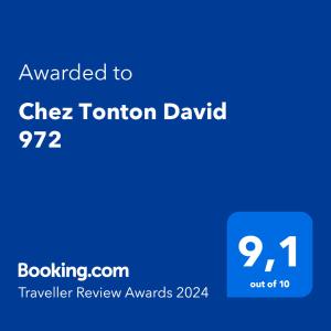 法兰西堡Chez Tonton David 972的蓝色标语,标有"cheez horizon drupal"的文字