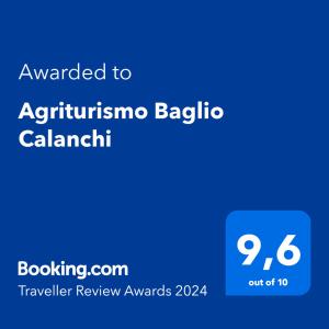 莫迪卡Agriturismo Baglio Calanchi的给奥斯汀娜巴比利亚发短信的手机的截图
