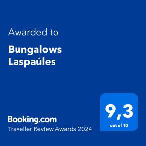 LaspaúlesBungalows Laspaúles的给淋浴器出租的手机的截图