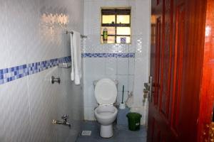 KisiiEagles one bedroom in Kisii CBD with Balcony的一间带卫生间和窗户的浴室