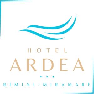 里米尼Hotel B&B Ardea Rimini的鸟儿飞的酒店代理处标志