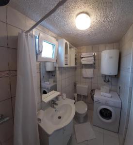 比利切Sydney Apartment的一间带水槽和卫生间的小浴室