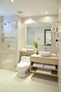 罗萨莱斯广场酒店的一间浴室