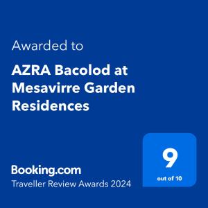 巴科洛德AZRA Bacolod at Mesavirre Garden Residences的藏在服务花园的阿尼亚灯片