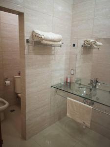 萨尔托Casa cero stress的一间带水槽和卫生间的浴室