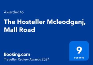 麦罗肯机The Hosteller Mcleodganj, Mall Road的手机的屏幕照,带旅馆梅尔本邮件路