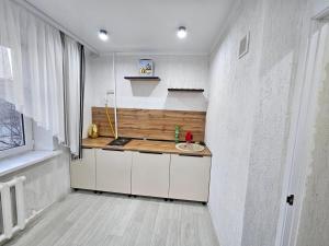 1 ком квартира ТД Астана的厨房或小厨房