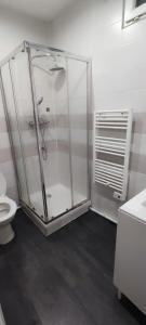 新城圣乔治Chambre#2 zen / logement partagé的带淋浴和卫生间的浴室