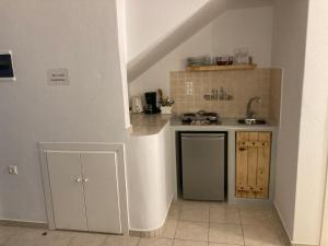 纳克索乔拉艾琳2号公寓式酒店的一个带水槽和柜台的小厨房