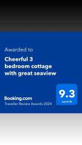 德罗赫达Cheerful 3 bedroom cottage with great seaview的带有gmaxwell会议和大服务器机的手机的截图
