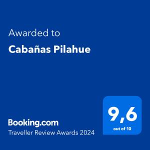 拉斯特朗卡斯Cabañas Pilahue的给calasias palrike发短信的手机的截图