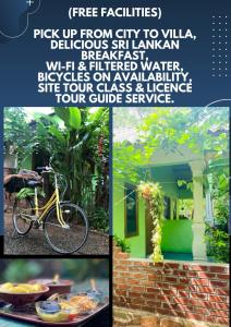阿努拉德普勒Evergreen Villa Nature Resort的照片与自行车和传单相拼贴