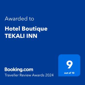 库埃察兰德尔普罗格雷索Hotel Boutique TEKALI INN的酒店精品设计旅馆提供屏幕