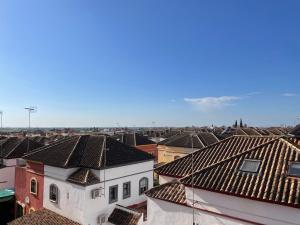 博尔穆霍斯Apartamento Liru Bormujos 2, a 5 minutos de Sevilla的屋顶城市景观