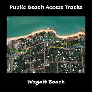 Wagait BeachUnit 3 Golden Sands Retreat的海滩和海洋度假区地图