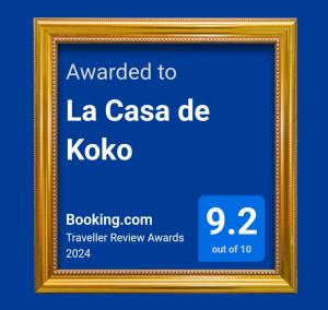 大加那利岛拉斯帕尔马斯La Casa de Koko的一张照片,上面有给la casa de koya的文本