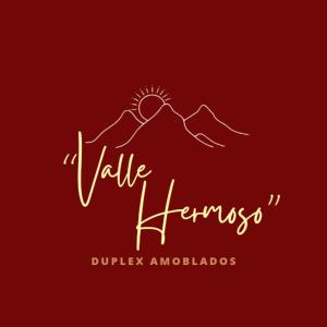 马拉圭Duplex "Valle Hermoso"的葡萄酒吧的标志,手持瓶子