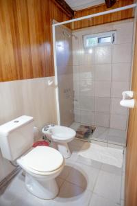 科隆Altavista TERRA的浴室配有白色卫生间和淋浴。