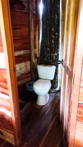Muy MuyJungle Cabins El Escondido的小屋内带卫生间的浴室