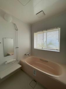 鸟取市Pension Le Passage - Vacation STAY 11300v的一间带大浴缸和窗户的浴室