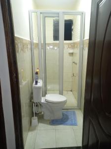 Kitengela Mellow Homes 1 & 2 Bedrooms fully furnished Apartment的一间带卫生间和淋浴的浴室