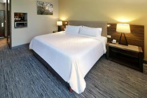 蒙特雷蒙特雷山谷智选假日酒店的一张大白色的床,位于酒店客房内