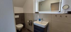 卡伦博恩卡勒博内霍赫酒店的一间带水槽、卫生间和镜子的浴室